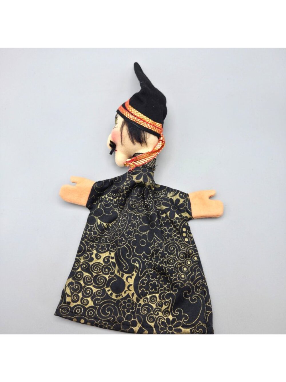 Vintage German Kersa Style Wizard Hand Puppet Felt Magic Hat Simsala Bim Toy - Picture 3 of 10